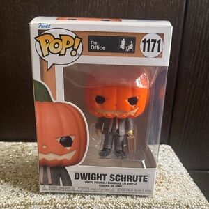 Funko Pop! Dwight Schrute with Pumpkin Head Figure
